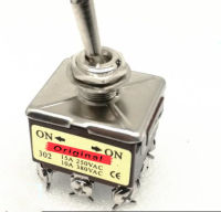 10PCS E-TEN 302 ON-ON 2ตำแหน่ง9 Pins สวิตช์สลับ15A 250VAC Power Rocker Switch 12Mm