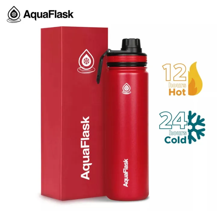 Aquaflask 22oz Wide Mouth with Spout Lid Vacuum Insulated Stainless ...