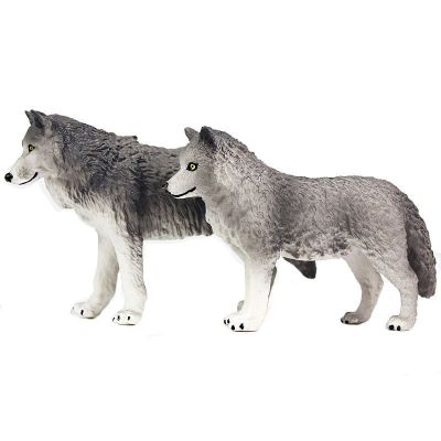 Simulation model of the Wolf toy animals plastic large wolves snow Wolf wildlife Wolf science and education childrens toys