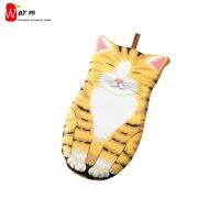 Thick Cotton Oven Mitts Cute Cat/Paw Design Baking Gloves Heat Resistant Cooking Gloves Potholder Funny Grilling Microwave