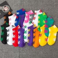 Korean Womens Color Socks Short Ankle Socks Fashion Woman Fashion Cotton Socks Summer Socks Maple Leaf Socks Unisex Mens Socks Socks