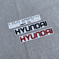 สำหรับ Hyundai Logo Huruf 16.5X3ป้ายข้างตัวนูนติดฝากระโปรงท้ายขนาด2ซม. สติกเกอร์ตัวอักษรภาษาอังกฤษปรับเปลี่ยนรถยนต์ใหม่