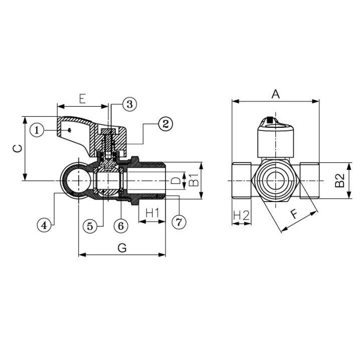 sanwa-สต็อปวาล์ว-มินิบอลวาล์ว-ซันวา-3-ทาง-mini-ball-valve-3-way-4-หุน-1-2-ผผผ-mmm