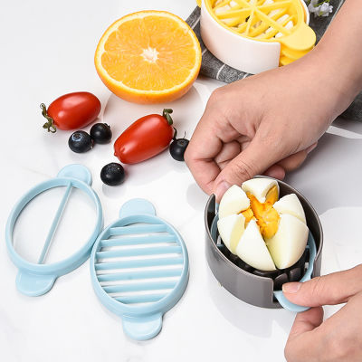 【Shanglife】เครื่องตัดไข่พลาสติกมัลติฟังก์ชั่นของญี่ปุ่น Creative Egg Splitter Kitchen Tool