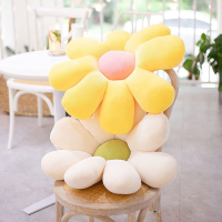 Cute Colorful Daisy Shaped Sofa Chair Tatami Throw Pillows Soft Stuffed Flower Floor Cushion for Girls Room Office Decoration