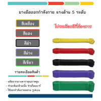 ยางยืดออกกำลังกาย มีให้เลือก 5 ระดับ โยคะ พิลาทิส อุปกรณ์กีฬา ฟิตเนส เครื่องออกกำลังกาย