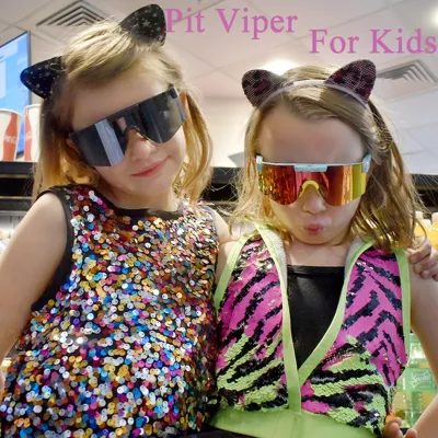 PIT VIPER XS Kids Polarized Glasses Outdoor Sport Cycling Sunglasses Mtb Bike Bicycle Goggles Boys Girls UV400 Eyewear With Box
