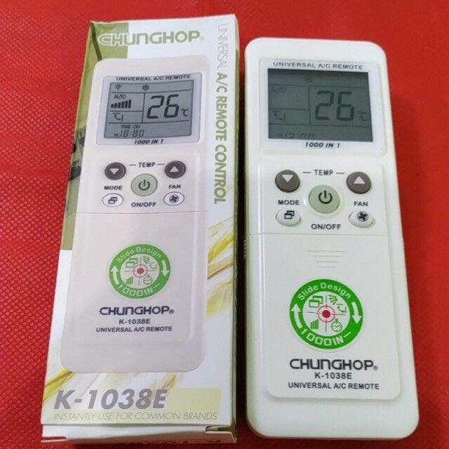 Chughop k-1038e [ultra-cheap] Universal air conditioner control remote ...