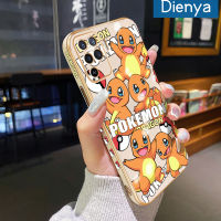 เคส Dienya สำหรับ OPPO A94 4G F19 Pro Reno 5 Lite Reno 5F การ์ตูน Pokemon ใหม่กรอบสี่เหลี่ยมพื้นผิวชุบผิวเคสซิลิกาเจลนิ่มกันกระแทกเคสมือถือรวมทุกเลนส์กล้องถ่ายรูปฝาครอบป้องกัน