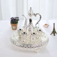 New Pattern Flagon Liquor Divider Household Wine Set High Plate with Diamond Party Special Wine Container