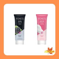 PONDS INSTITUTE JAPAN WHITE BEAUTY//PURE WHITE FACIAL FOAM พอนดส์ โฟมล้างหน้า มีให้เลือกสองสูตร เช่นสูตรกระจ่างใสสีชมพูและสูตรดีท๊อกซ์สีดำ [100g.]