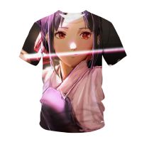 2023 NewKaguya Sama Love Is War เสื้อยืดอะนิเมะ Harajuku เสื้อผ้า Tee