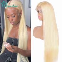 【LZ】☾■☞  13x4 13x6 360 613 Honey Blonde Color Lace Front Human Hair Wigs for Women Transparent Brazilian Straight Frontal Wigs Human Hair