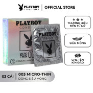 Bao Cao Su PLAYBOY 003 MICRO-THIN Hộp 3 Cái