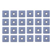 ►☒❈ 24Pcs Furniture Sliders 30Mm Furniture Leg Protectors With Screws Square Chair Leg Protectors Furniture Glide Pads