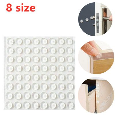 Self Adhesive Silicone Furniture Pads Tables and Chairs Door Stopper Cabinet Bumpers Rubber Damper Buffer Cushion Protective Pad