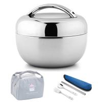 ♧▬ﺴ Vacuum Thick Stainless Steel Food Storage Container Thermos Portable Picnic Bento Lunch Box Office Lunchbox Adult Dinnerware Set