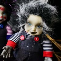 Halloween Haunted House Baby Doll Terror Decoration Toy Sound Activated Battery Operated Animatronic Roaming Creepy Doll For Decoration