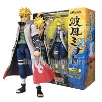 โมเดล SHF Naruto Shippuden คอลเลกชันหุ่นพีวีซี Namikaze Minato Yondaime Hokage Hatake Kakashi แบบเคลื่อนย้ายได้ของขวัญของเล่นแบบจำลอง