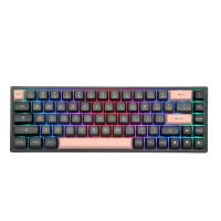 AKKO 3068B Black &amp; Pink ASA 65% Layout 68 Keys Bluetooth Hot-Swap Mechanical Keyboard AKKO CS Jelly Switches &amp; N-Key Rollover