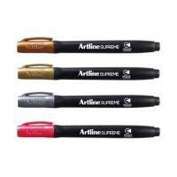 Electro48 Artline  ปากกาเมทัลลิค อาร์ทไลน์ หัวกลม SUPREME ชุด 4 ด้าม (สีทอง,เงิน,บรอนซ์,ชมพู) เขียนได้ทุกพื้นผิว