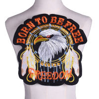 Eagle แพทช์เย็บปักถักร้อยแพทช์ Biker ขนาดใหญ่บนเสื้อผ้าป้ายปักอุปกรณ์เสริมเสื้อแจ็คเก็ต-Yeors