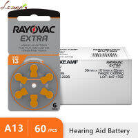 (ในสต็อก) 60 PCS Rayovac แบตเตอรี่เครื่องช่วยฟังประสิทธิภาพสูงพิเศษ Zinc Air 13P13แบตเตอรี่ PR48สำหรับเครื่องช่วยฟัง BTE Drop Shipping **