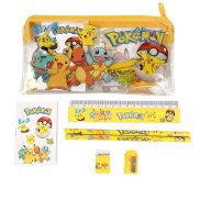 Bộ Văn Phòng Phẩm Anime Pokemon Pikachu Túi Hộp Bút Chì Học Sinh Hoạt Hình