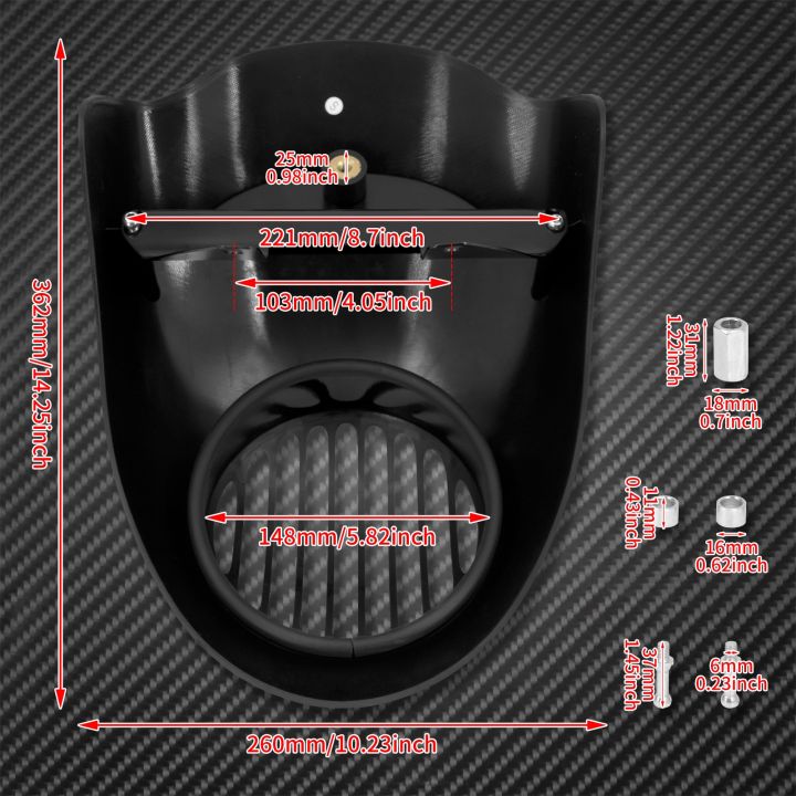 แฟริ่งไฟหน้ารถจักรยานยนต์ไฟหน้าเรโทรหน้ากากด้านหน้ากระจกบังลมป้องกันสำหรับฮาร์ลีย์โครงสร้างสปอร์ตสเตอร์-xl883รุ่นไดนาโลว์ไรเดอร์1200
