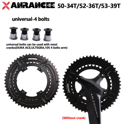 Anrancee Chainring จักรยานเสือหมอบข้อเหวี่ยงล้อ50-34T 52-36T 53-39T untuk Shimano 5800 R8000 R7000มงกุฎฐาน R8100