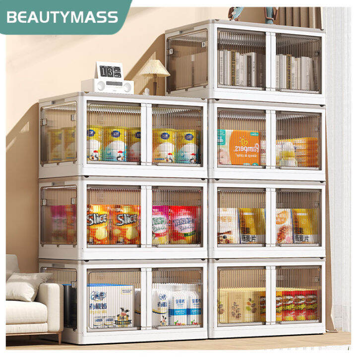 BM Folding Storage Boxes With Wheels Storage Container Large