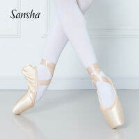 Sansha ผู้ใหญ่เด็ก Pointe รองเท้า Professional หญิงผู้หญิงบัลเล่ต์เต้นรำรองเท้าสำหรับสาม Shank ความยืดหยุ่น P01S P02S P06S