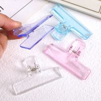 Kawaii Transparent Binder Clips File Documents Clips Notebook Paperclips Bookmarks Index Page Tickets Clamps Binding Supplies