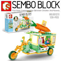 บล็อกตัวต่อรถร้านค้า SEMBO BLOCK 601211 จำนวน 128 ชิ้น