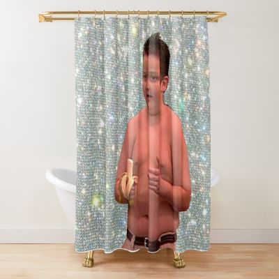 Sparkle Gibby Elegant Fabric Bathroom Waterproof Outdoor High Quality Bathroom Deco Shower Curtains