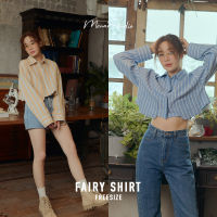 [ FAIRY SHIRT ] เสื้อเชิ้ตทรงครอป กระเป๋าตกแต่งให้ดูมีลูกเล่น  เชิ้ตทรงเรียบๆ แต่ดีเทลเก๋ ทำให้ลุคไม่เบื่อแน่นอน