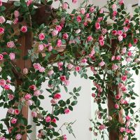 【hot】 Artificial Iron Wire Vine Guirlanda Arch Decoração Falso Planta Da Parede Do Jardim Aniversário Casamento Quarto De Casa