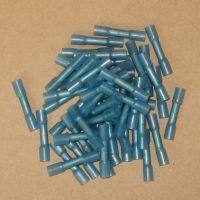 50pcs Blue 16-14AWG DuraSeal Heat Shrink Butt Splice Connector Terminals Splices