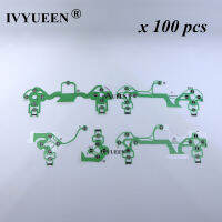 IVYUEEN 100 PCS สำหรับ PlayStation 4 PS4 PRO Slim Controller Conductive ฟิล์มนำไฟฟ้าปุ่มกด Flex Cable JDS JDM 050 040 030 011