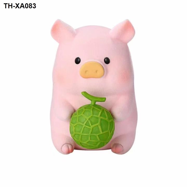 new-ouxitoys-fruit-of-pigs-blind-box-flocking-pink-girl-heart-hand-office-furnishing-articles-to-send-people-present
