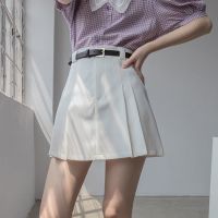 【CC】♨✟❧  Skirts Ins Mujer Dating Causal Street Korean Version All-match Pleated Bottom Soft