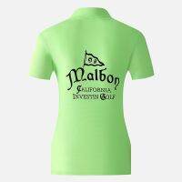 [เกาหลี] MALBON Golf เสื้อยืดแขนสั้นผู้หญิงฤดูใบไม้ร่วงและฤดูหนาวสบายกีฬาเสื้อโปโลกอล์ฟเสื้อผ้าผู้หญิงเสื้อแห้งเร็ว #2301