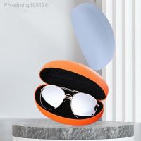 Portable Color Compression Leather Sunglasses Box Glasses Case Iron Box Sunglasses Case