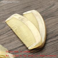 Ox horn Hair Comb 10cm Amber Color Hair Comb to Promote the Blood Circulation Portable Mini Combs