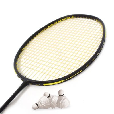 4U Badminton Ultra-light 87G All-carbon Racket Offensive Up To 30lbs Black Adult Badminton Racket Single Racket G5