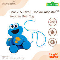 ของเล่นเสริมพัฒนาการสำหรับเด็ก Snack &amp; Stroll Cookie Monster จาก Bright Starts