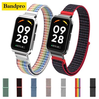 Colorful 2in1 Adjustable Nylon Strap+metal case For xiaomi redmi band 2 smart Watch band bracelet For Redmi watch band pro Docks hargers Docks Charger