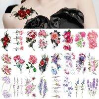 【hot】™  Enkel Lavendel Flash Fake Waterdicht Tattoos Tijdelijke Vrouwen Arm Borst Stickers Custom Tatoos