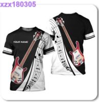 Guitarist Tshirt Guitar Electric Personalized Name 3D Tee Shirt