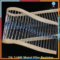 10 ชิ้น ตัวต้านทาน 100~910 Ohm 1/4W R Resistor 0.25W Metal Film Resistor 1% (ส่งด่วนจากไทย) สินค้ามีจำนวนจำกัด